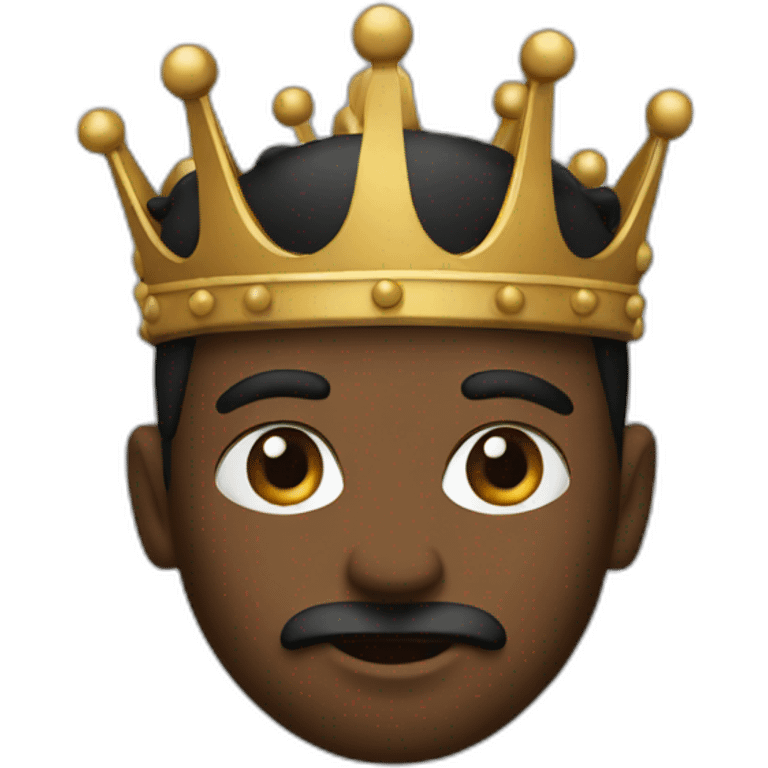 King with black emoji