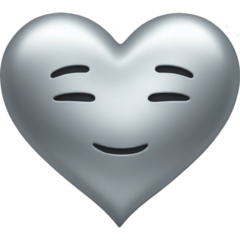 Silver heart  emoji