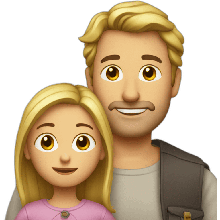 norman avec une petite fille emoji