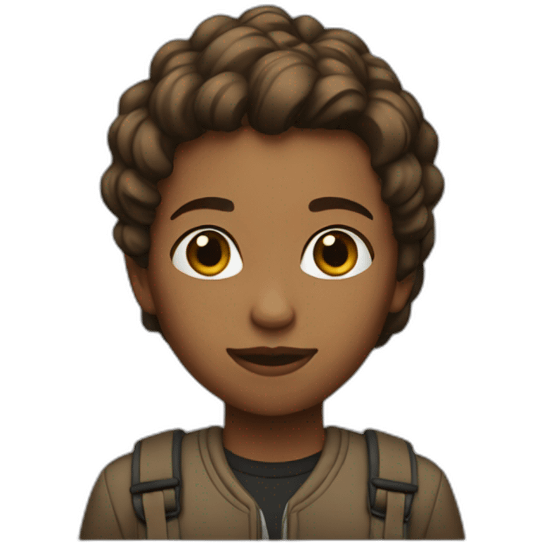 brown tomboy  emoji