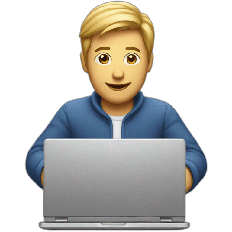 Laptop man emoji