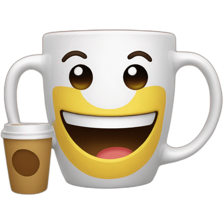 happy coffee mug emoji