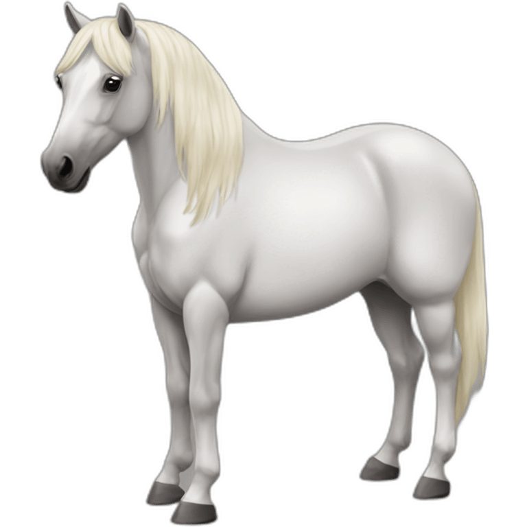 Trait comtois horse emoji