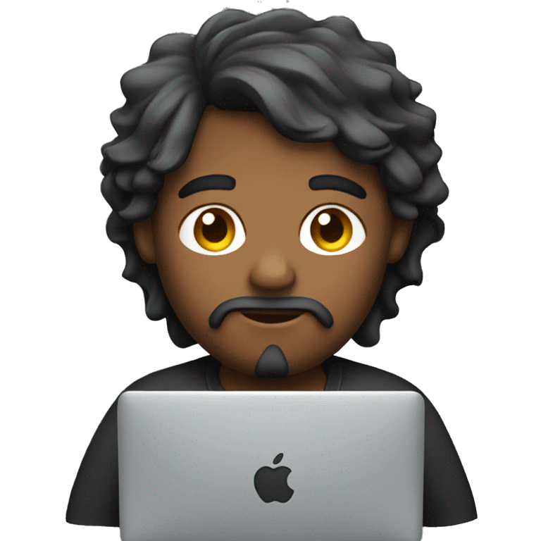 developer coding on his mac emoji