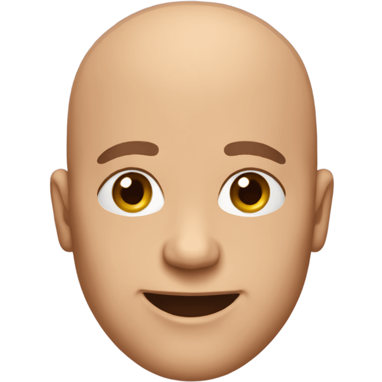 Bald birthday guy emoji