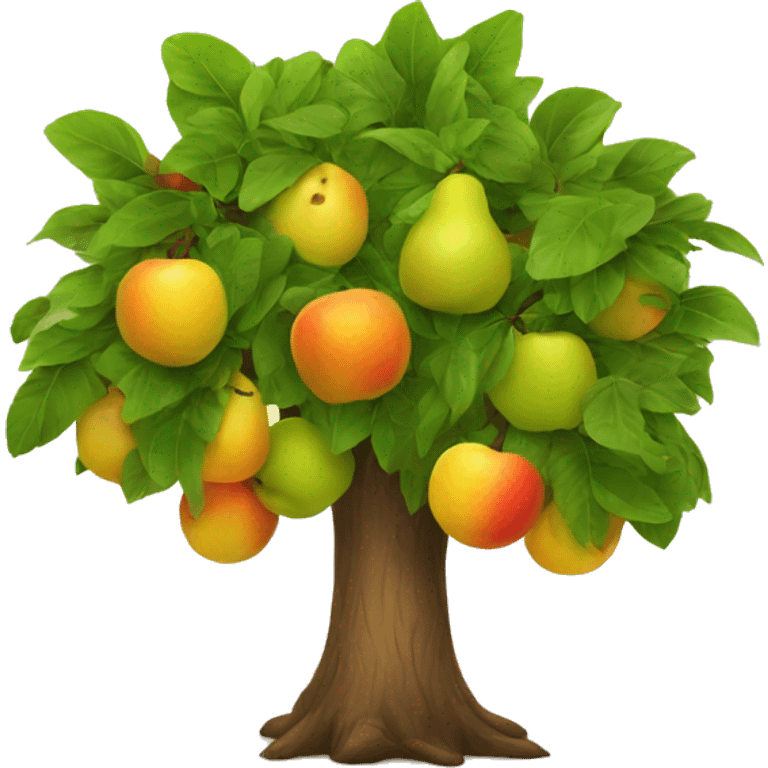 Tree with fruit emoji