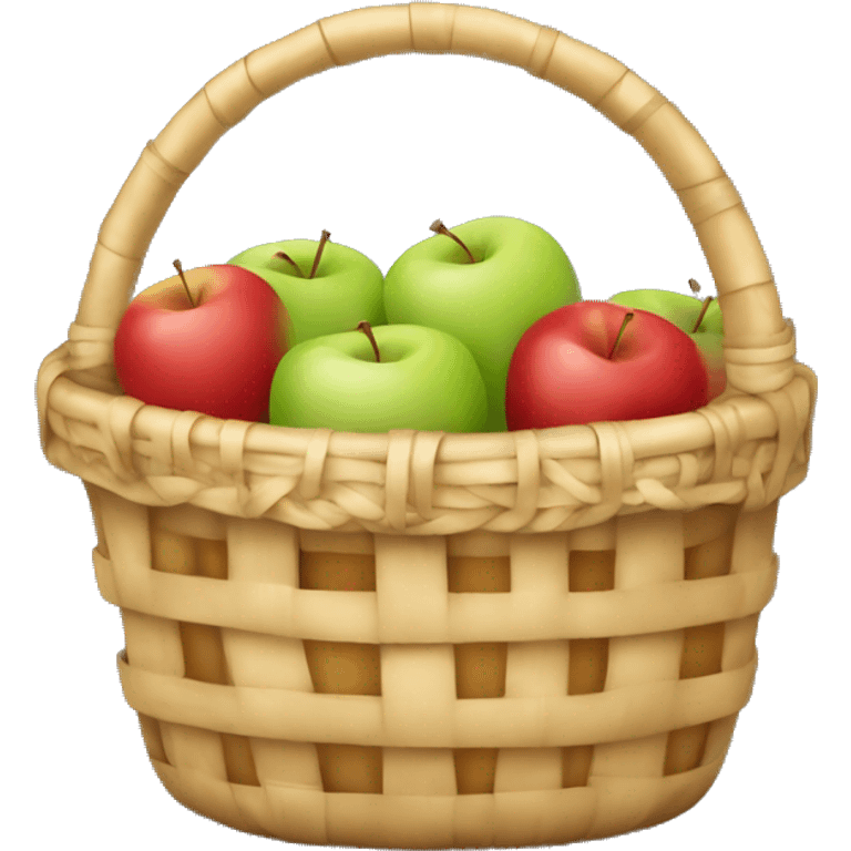 Basket of apples emoji