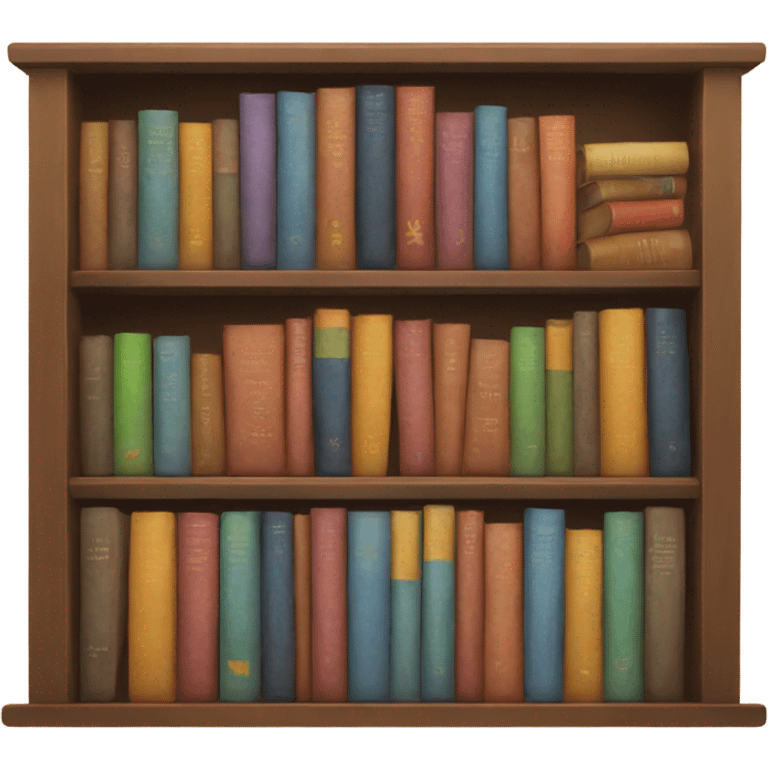 Books on the shelf  emoji