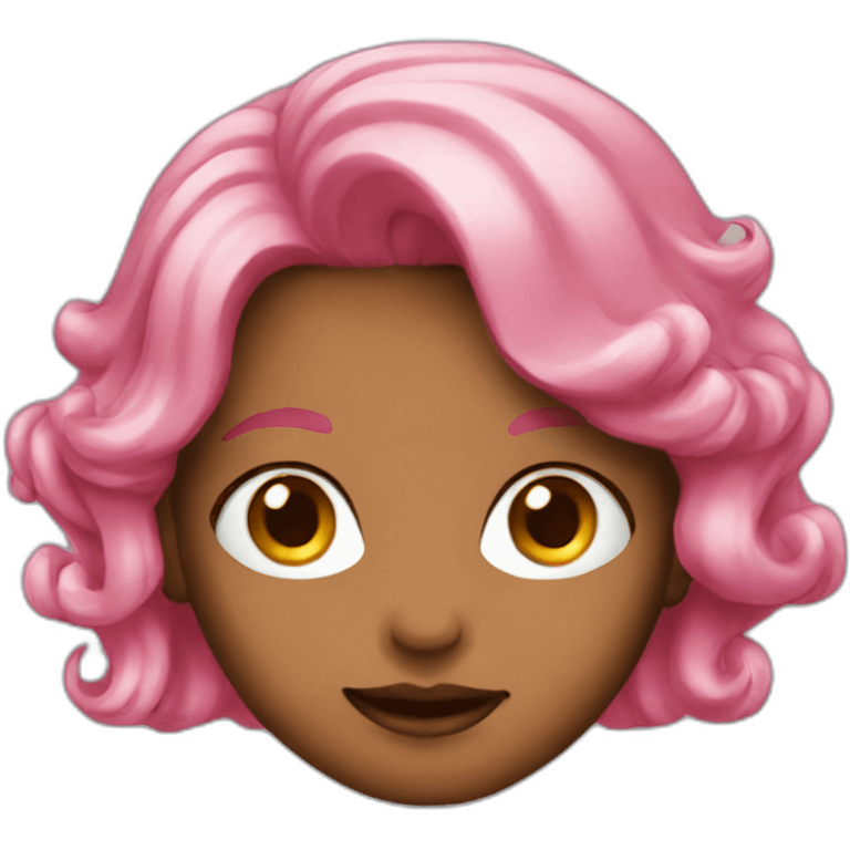 pink hair girl emoji