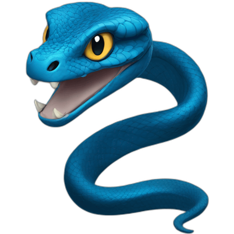 Blue King Cobra emoji