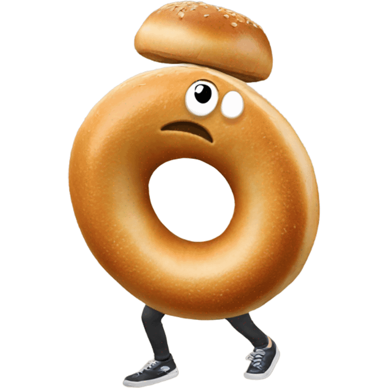 Dancing bagel emoji