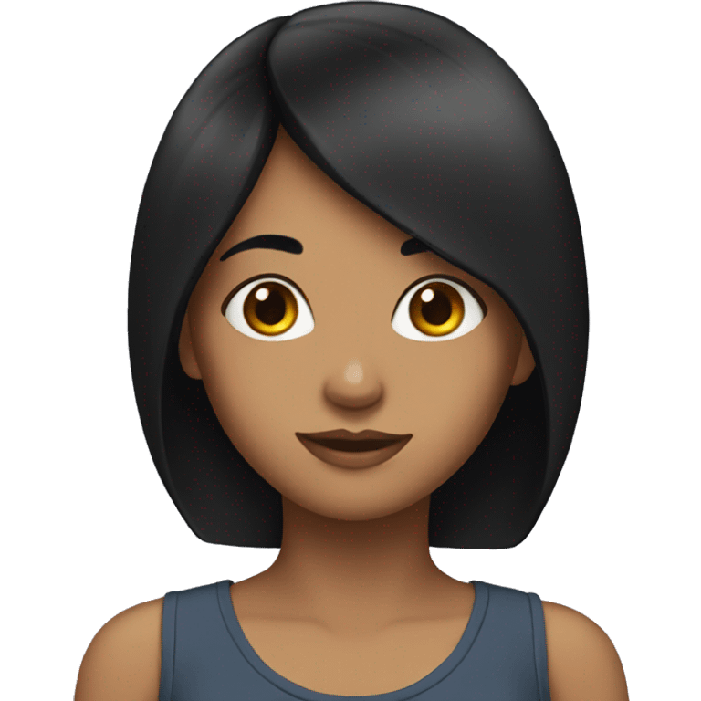 girl with black hair  emoji