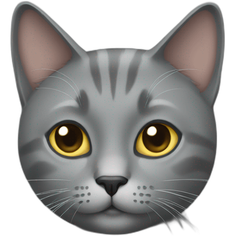 Grey cat emoji