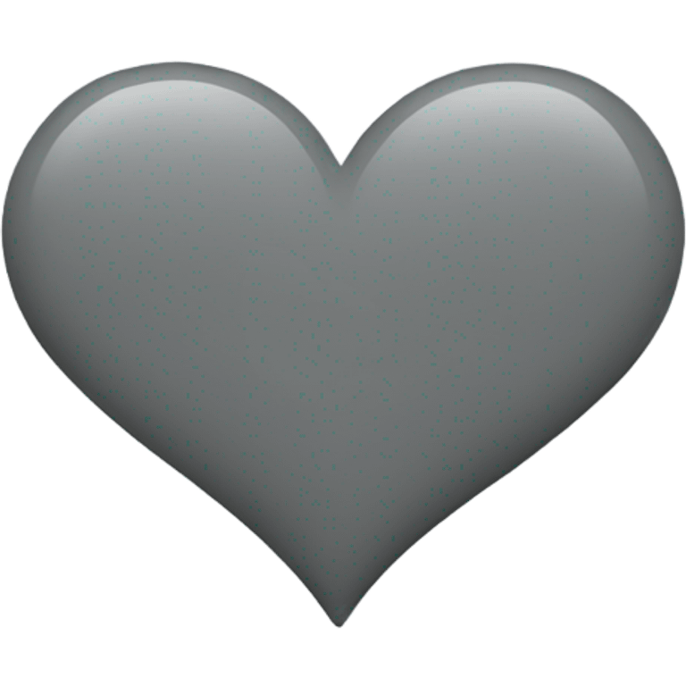 Grey heart emoji emoji