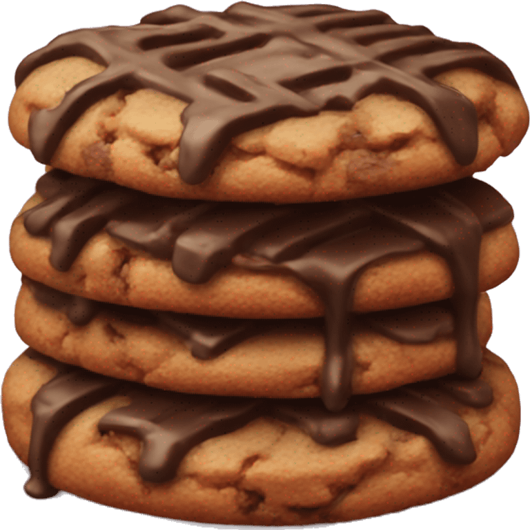 german chocolate cookie emoji