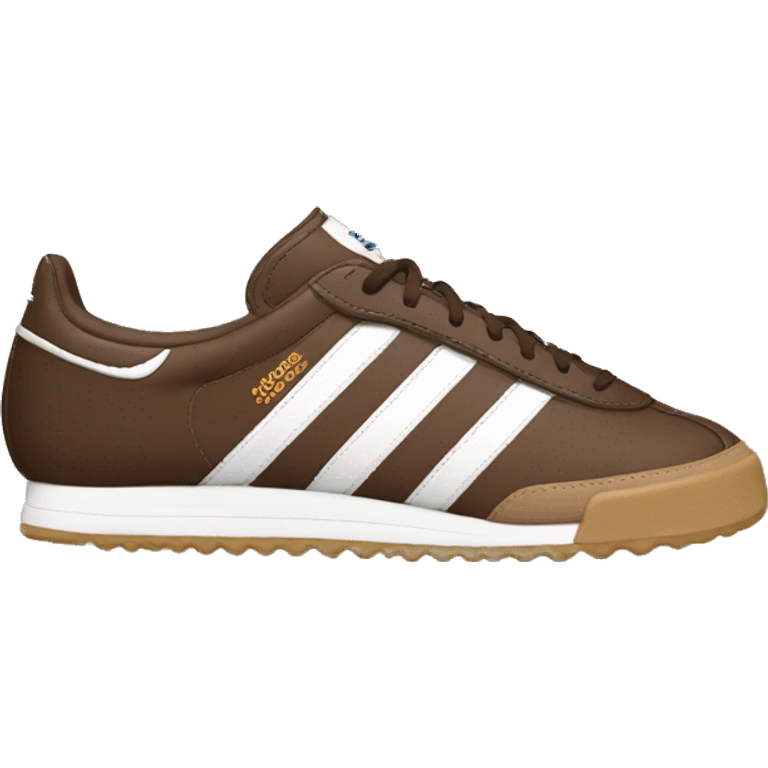 Brown adidas sambas emoji