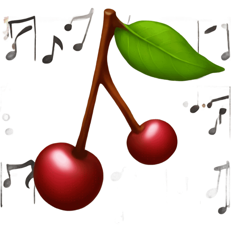 cherry music note emoji