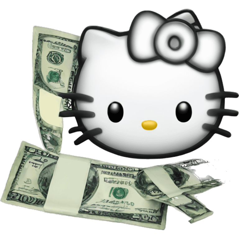 Money hello kitty emoji