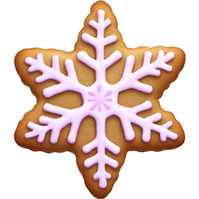 pink snowflake cookie  emoji