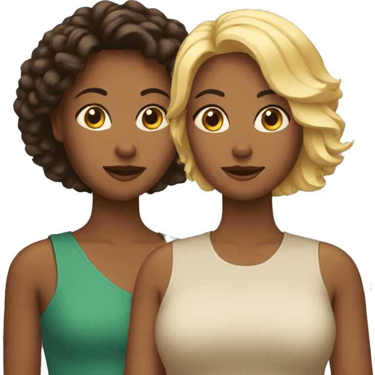 three diverse women emoji