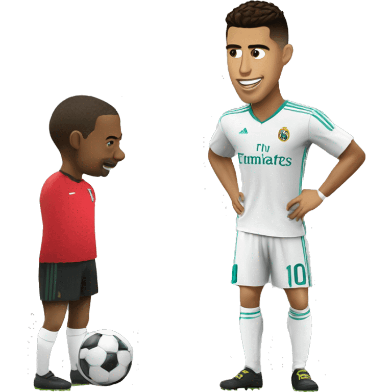  ronaldo is messis frend emoji