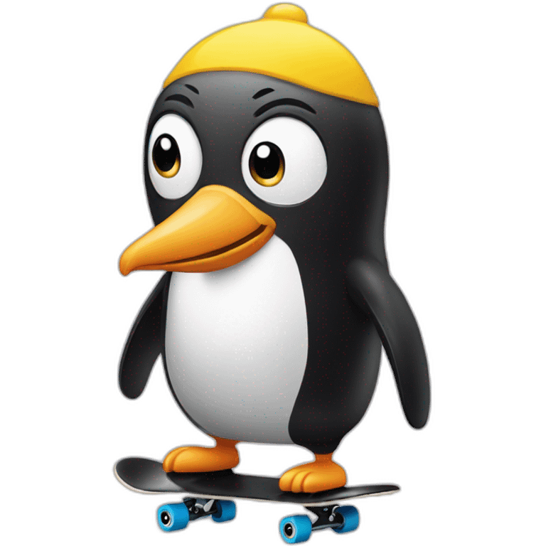 Pingouin-skate emoji