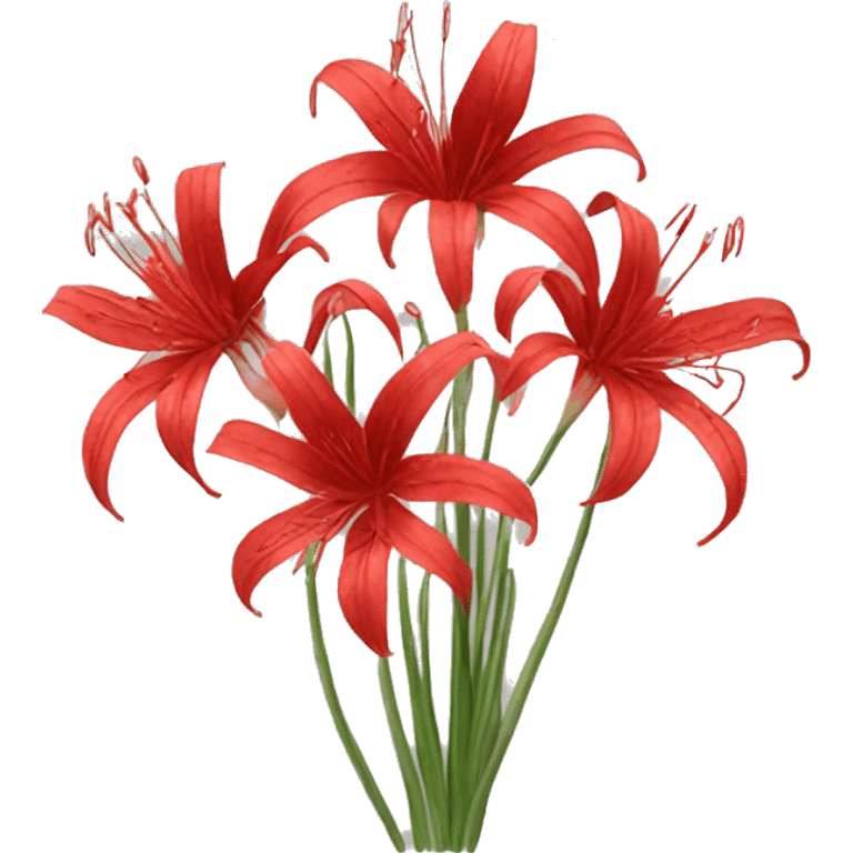 Red spider lilies emoji