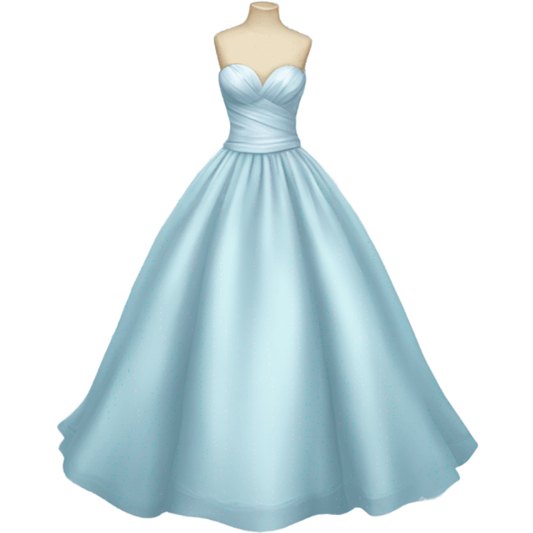 pastel blue wedding dress emoji