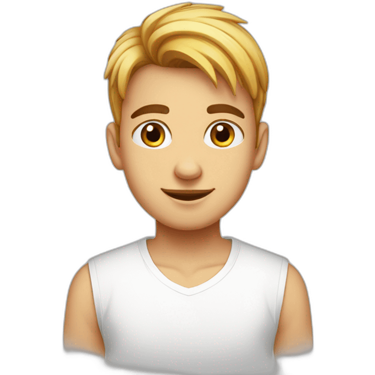 Cute boy with white shirt in name 8s mithilesh kumar emoji