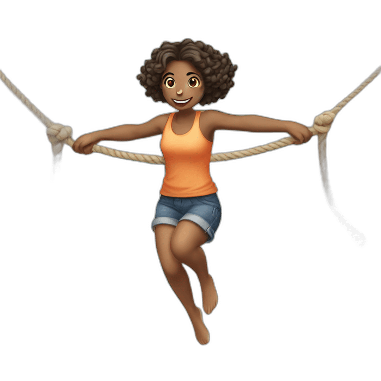 rope jumping girls emoji