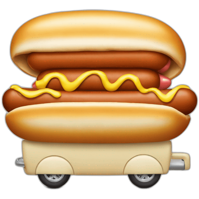 hot dog car emoji