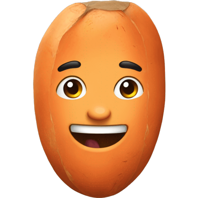 Eat sweet potatoes emoji