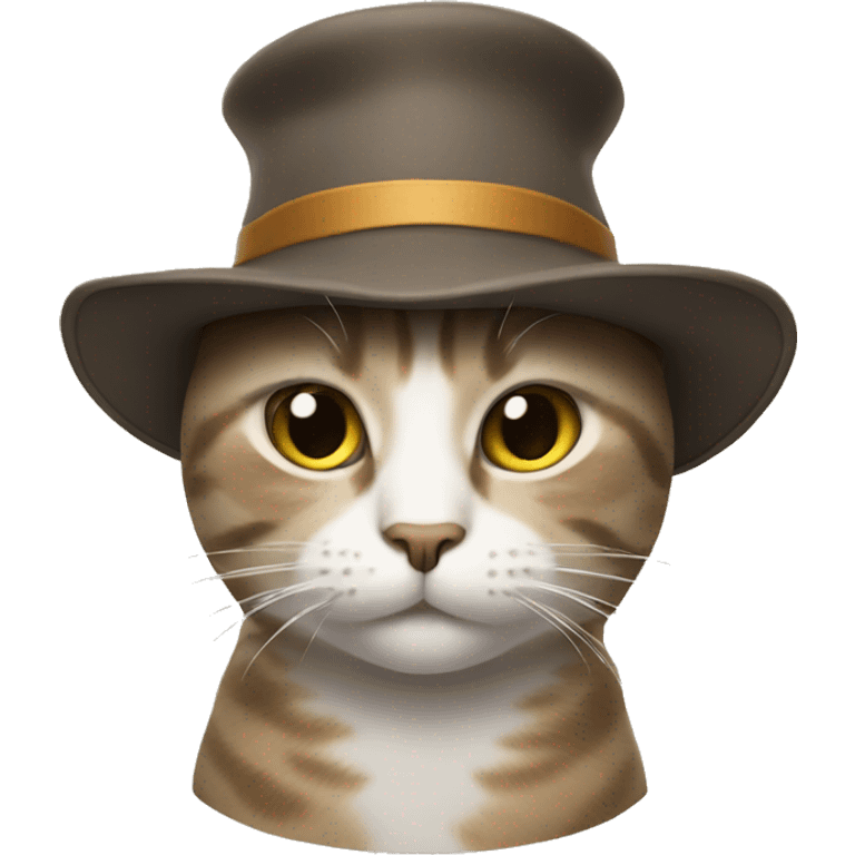 Cat  with a hat on emoji