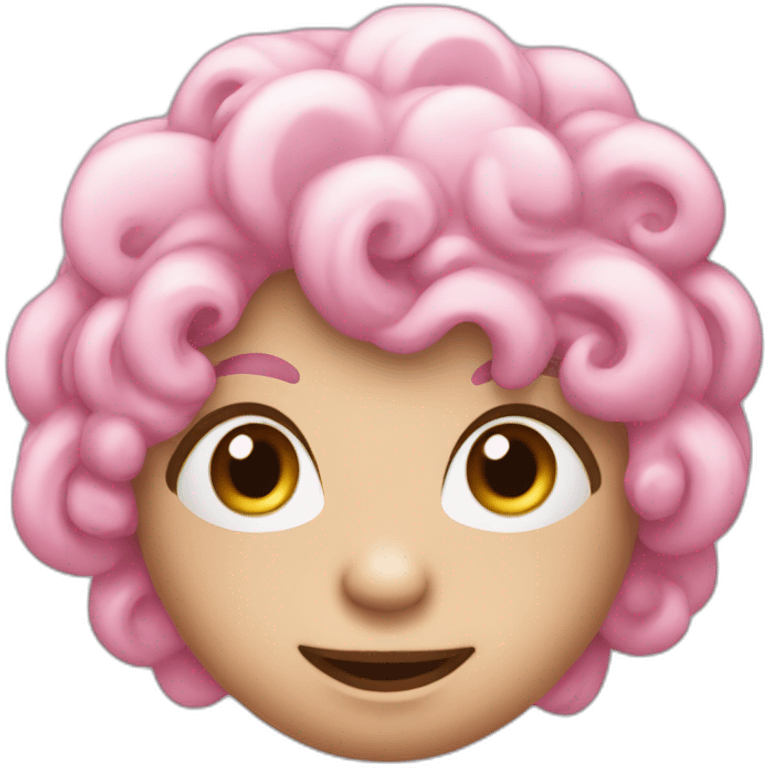 Singe de couleur rose emoji