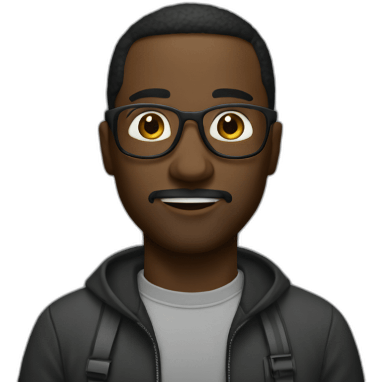 The Explorimentalist black man emoji