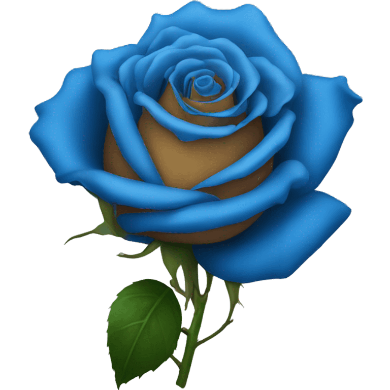 single blue rose emoji