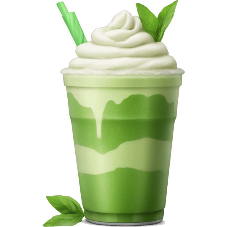 One Iced matcha latte  emoji