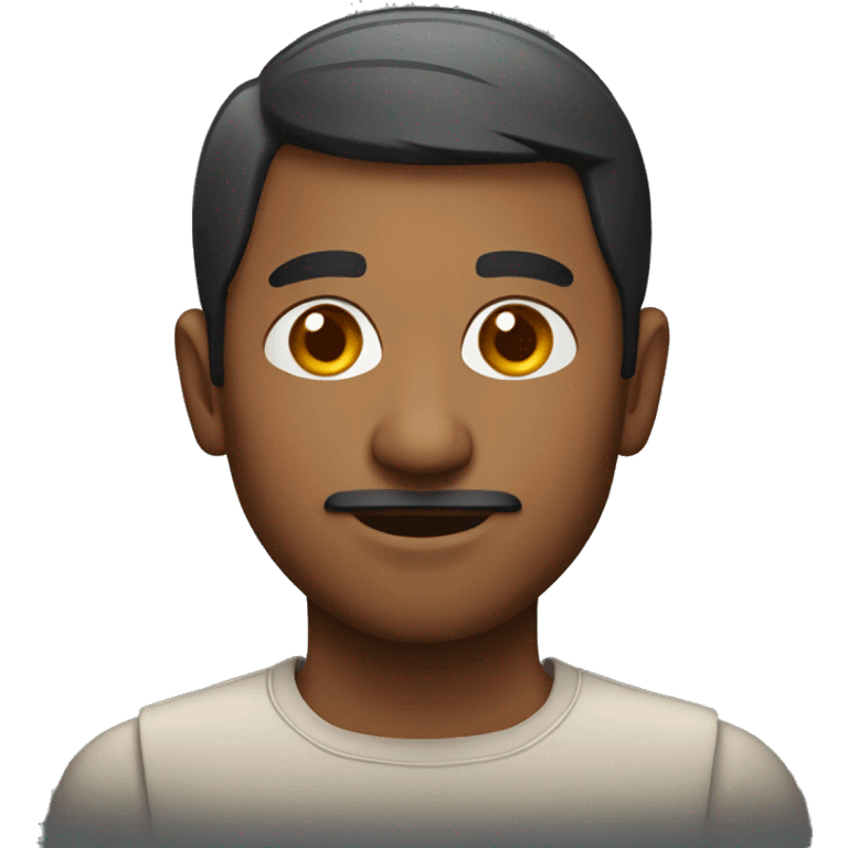 indian man with short hair emoji