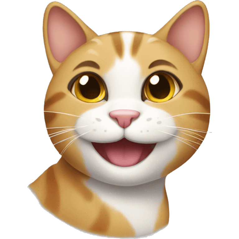 Cat smiling  emoji