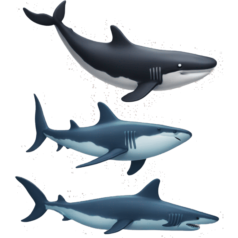 One Whale One Shark emoji