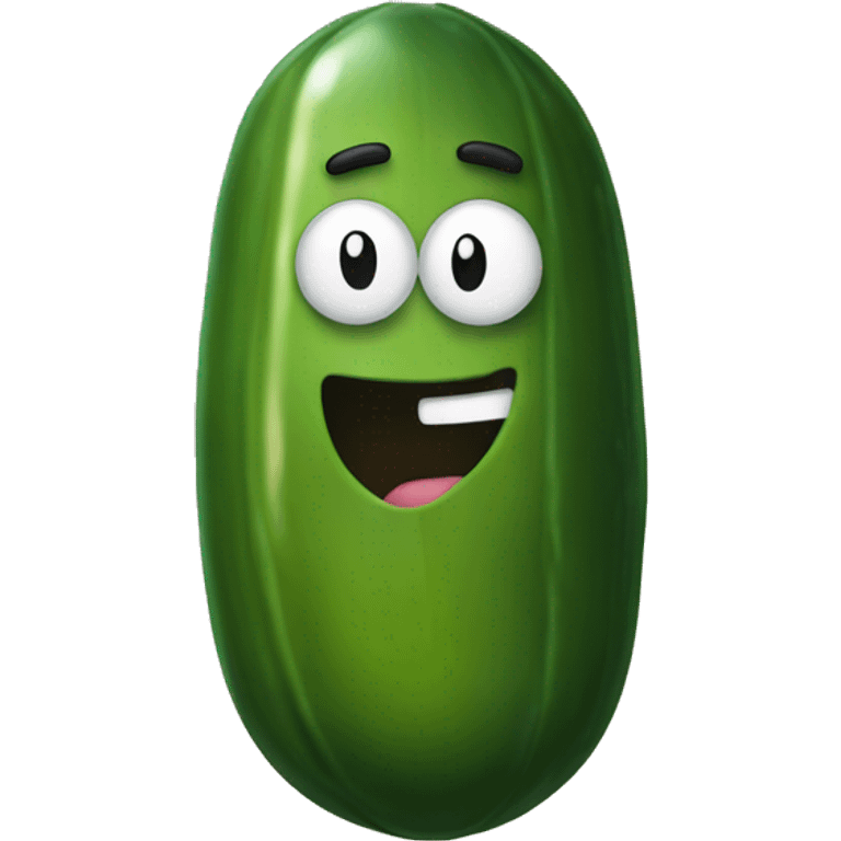 Pickle in a speedo emoji