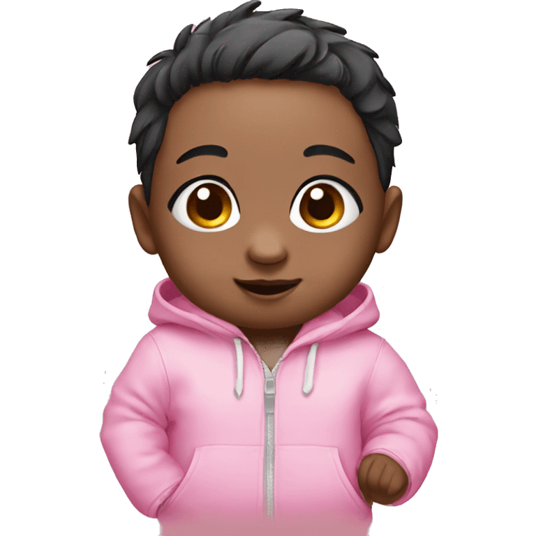 pink baby of panda emoji