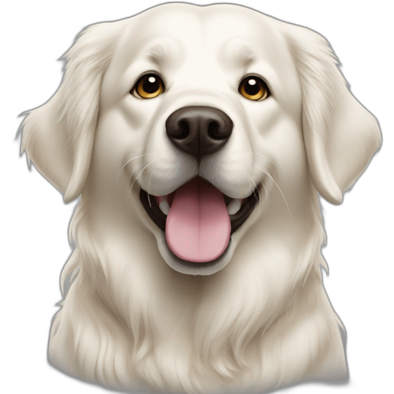 White Golden retriver emoji