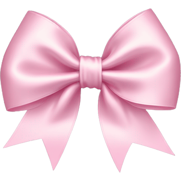 light pink satin bow  emoji