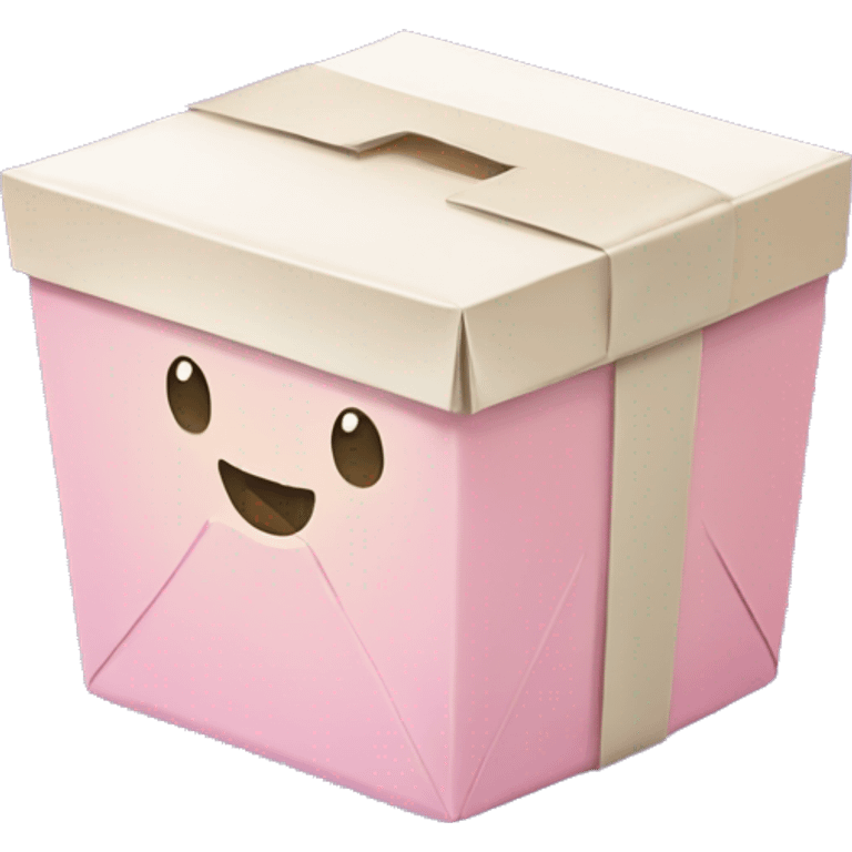 Pastel Chinese takeout box emoji