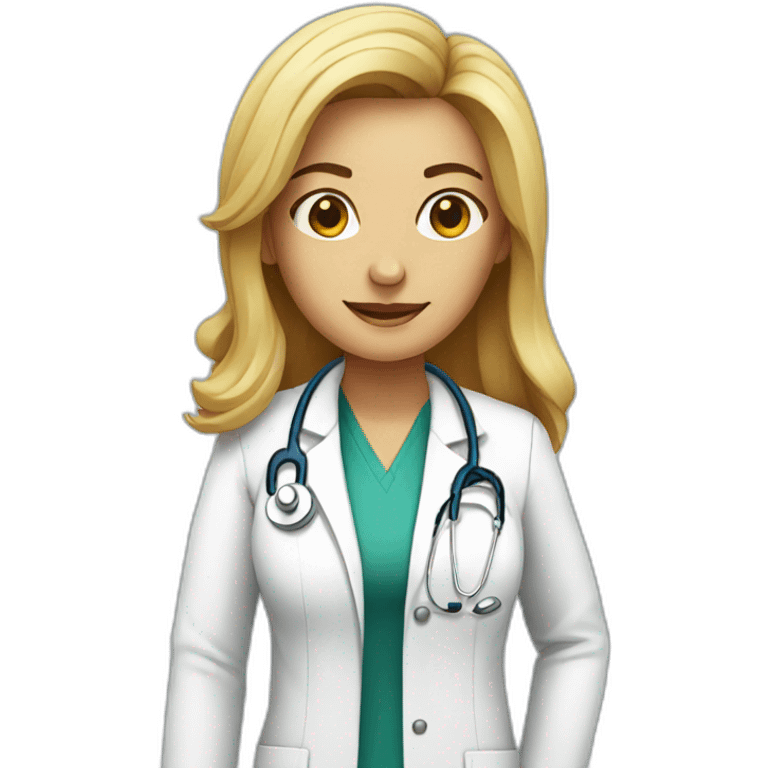 doctor standing woman emoji