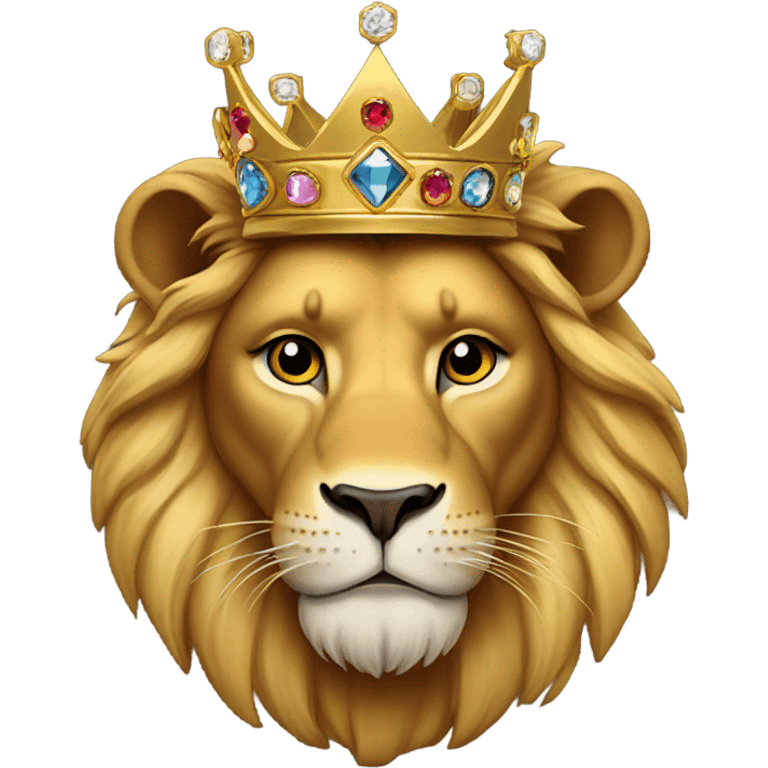 Lion wth crown emoji