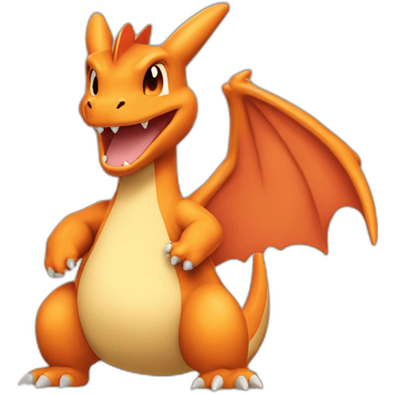 Charizard say bonjour emoji