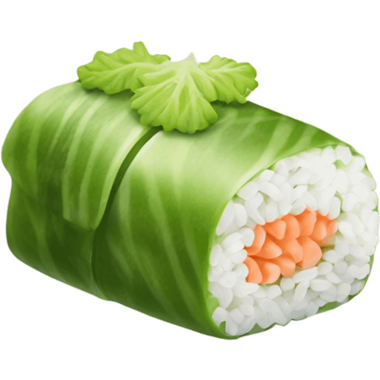 Wasabi salad sushi emoji