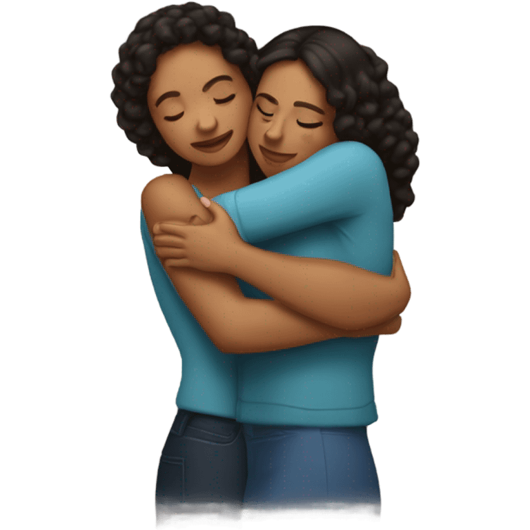 puerto rican woman giving a hug emoji